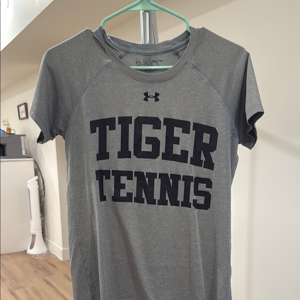 Under Armour Charcoal Tiger Tennis Tee